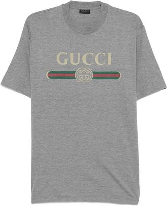 Gucci Interlocking G Web-stripe T-shirt