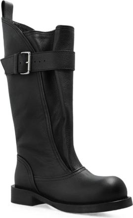 Iro Buckled Calf Leather Boot - Black