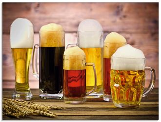 Artland Glasbild »Biervielfalt« Getränke 1 Stk. tlg. in verschiedenen Grössen