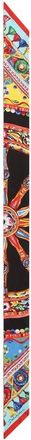 Dolce & Gabbana Accessoires, Dames, Veelkleurig, ONE Size, Carretto Narrow Bandeau