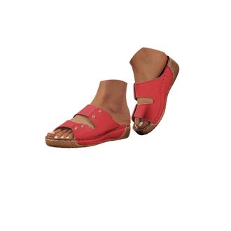 Generic Orthopedic Wedge Sandals for Women 2026 Dressy Summer Arch Support Sandals Comfortable Platform Flip Flops for Women Slip on Beach Casual Open Toe Vac