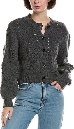 Frame Denim Textured Stitch Wool Cardigan