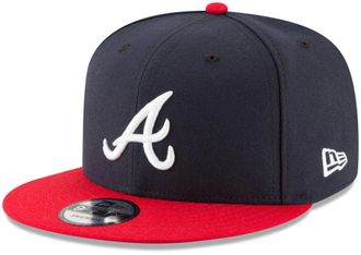 New Era mens Snapback, Atlanta Braves Alternate, One size