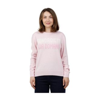 MC2 Saint Barth New Queen Sweater - Dames - Ronde hals truien - Roze - S - Wol - Truien & Vesten