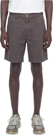 Carhartt Work in Progress Double Knee Short - Heren - Korte Broeken - Grijs - W34 - Katoen - Korte Broeken