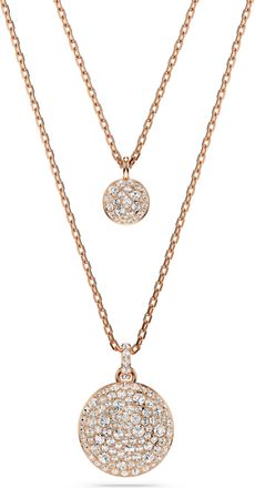 Swarovski Meteora Dames Goud Vergulde Metalen Ketting - Roze 5683449
