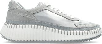 Chlo&eacute; Schoenen, Dames, Grijs, 40 EU, Leer, Nama Sneakers
