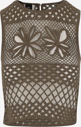 Pinko Crochet Knit Sleeveless Top