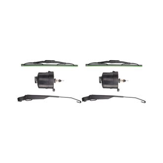 OEM Dos Motores Universales De Limpiaparabrisas De 12 V Para Tractores Willys, Con Brazos Y Escobillas. (01287358 7731000001)
