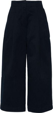 STUDIO NICHOLSON Dordoni trousers - women - Cotton - 10 - Blue