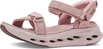 Skechers On-The-Go Max Cushioning Glide-Step Sandals Womens Shoes Mauve : 12 B - Medium, Synthetic