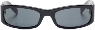 Saint Laurent Black Rectangular Sunglasses