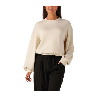 Moss Copenhagen Dames, Sweatshirts & Hoodies, Beige, Maat: M/L Viscose