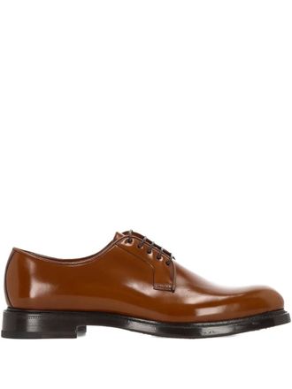 Ortigni lace-up flat shoes - men - Calf Leather/Calf Leather/Calf Leather - 41.5 - Brown