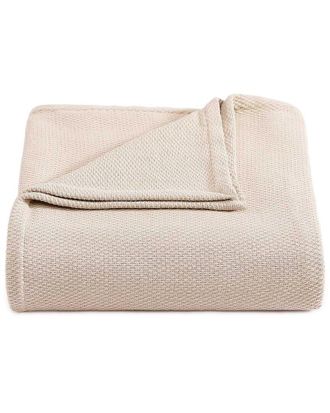 Tommy Hilfiger Cotton Pique Solid Blanket
