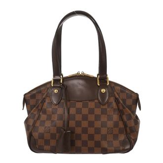 Louis Vuitton Verona Handbag Damier Brown Canvas Handbag (Pre-Owned)