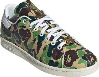 adidas x BAPE Stan Smith Sneaker in Green/Cloud White/Off White at Nordstrom Rack, Size 10.5