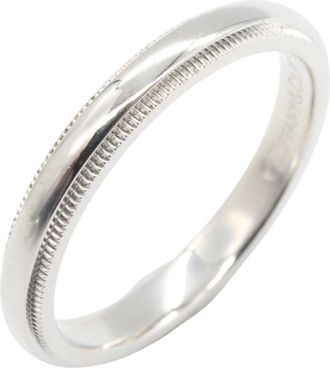 Tiffany & Co. Silver Platinum 950 Band Ring (Pre-Owned)
