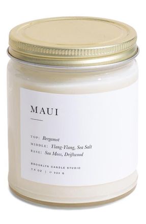 Brooklyn Candle Studio Maui Jar Candle in White at Nordstrom