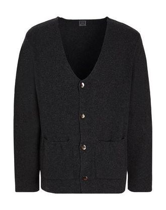 8 by YOOX WOOL BLEND PLAIN KNIT REGULAR FIT CARDIGAN