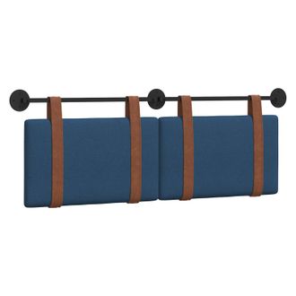 vidaXL Testiera Sospesa Blu Pu Antico Vidaxl