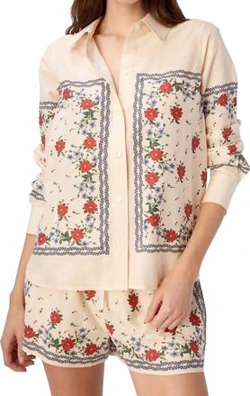 Cami NYC Rafella Silk Cotton Top In Heirloom Bandana