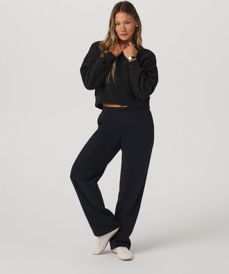 Vuori Clothing Restore Straight Leg Sweatpant-Short | Washed Black | Medium