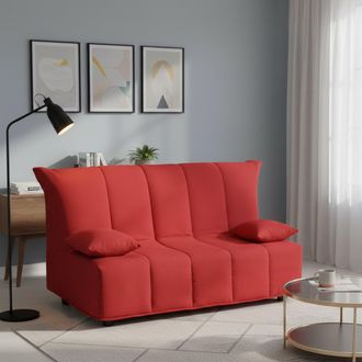 Talamo Italia Sofa Cama Dabam, Sof&aacute; De 3 Plazas, 100% Made In Italy, Sof&aacute; De Sal&oacute;n Con Apertura Trolley, En Tela Acolchada, Con Almohadas Incluidas, Cm 165x90h85, R