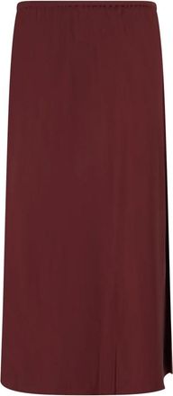 Vince Matte Satin Slip Skirt - Dames - Midirokken - Rood - XS - Satijn - Rokken