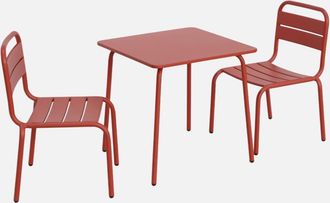 Sweeek Set Infantil De Mesa Y Silla De Metal Con 2 Sillas
