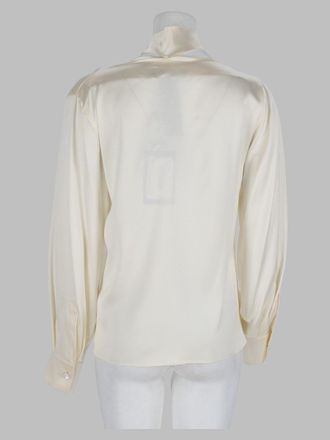 Max Mara Silk Satin Blouse - White