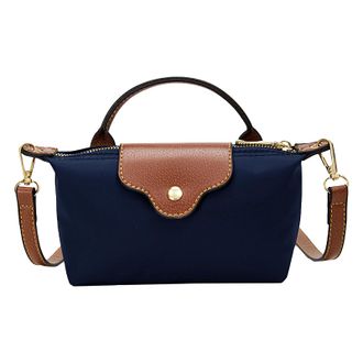 Generic Bag Women - Dumpling Shoulder Purse Organizer, Trendy Small Handbag Hand Carried Nylon, Simple Flap Fashionable Sling Bag for Women, Casual Everyday S