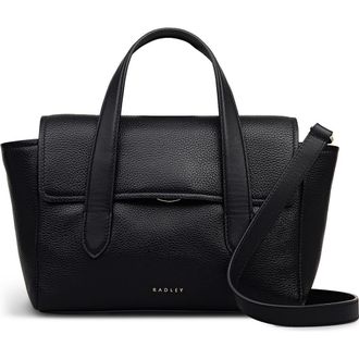 Radley London Mayfair Lane Small Flapover Satchel Bag in Black at Nordstrom Rack