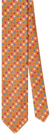 Robert Talbott Robert Geo Circle Jacquard Best of Class Necktie in Orange at Nordstrom