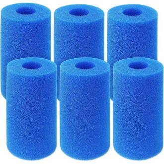 OEM Esponja Filtrante, Cartucho De Espuma Reutilizable Y Lavable Para Piscinas, Acuarios Y Spas Intex 6 Unidades)