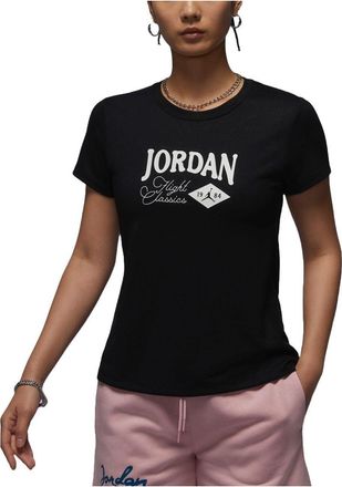 Air Jordan (WMNS) Air Jordan Graphic Slim T-Shirt Asia Sizing Black FN5724-010