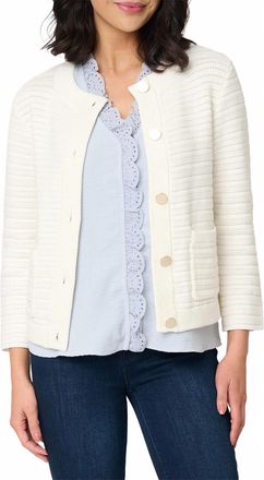 Sanctuary Button-Down Knitted Jacket In Chalk
