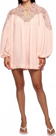 S/W/F Babydoll Mini Shirt Dress In Primrose
