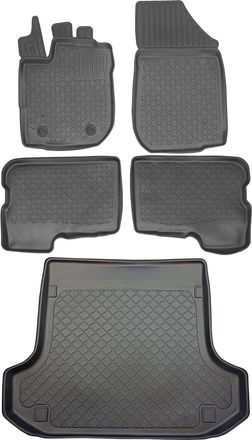 OEM Juego De Alfombrillas Para Coche Y Maletero Para Dacia Logan Mcv Ii Kombi Desde Septiembre De 2013