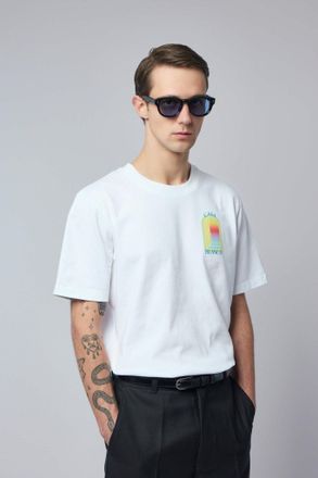 Casablanca Bright White Jersey T-shirt