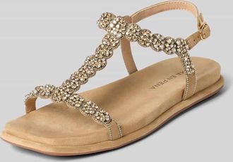 Alma En Pena Sandalen mit Strasssteinbesatz in Sand, Gr&ouml;&szlig;e 37