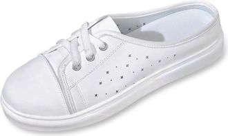 Generic 2026 Leisure Womens Soft Sole Non Slip Flat Breathable On Lazy Shoes Slippers (White, 5.5)