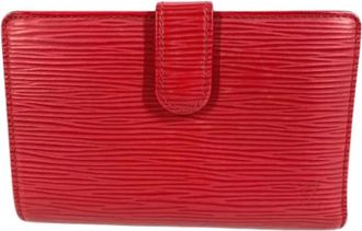 Louis Vuitton Pre-owned Epi Bi-fold Portemonnee - Dames - Vintage Accessoires - Rood - ONE Size - Leer - Vintage