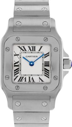 Cartier Pre-owned Cartier Santos Galbee Quartz Silver Dial Ladies Watch W20056D6