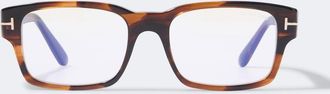 Tom Ford T rectangular glasses