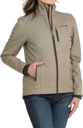Cinch Womens Conceal Carry Bonded Jacket In Stone
