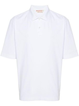 Marni Logo Cotton Polo Shirt