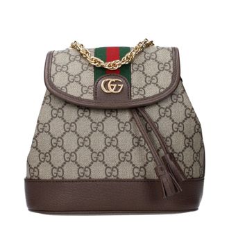 Gucci Zaini E Borse A Tracolla Gucci Ophidia Donnas Tessuto Beige/Marrone