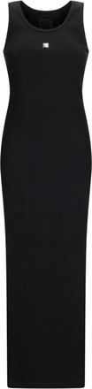 Givenchy Tankjurk in Knit - Dames - Maxi kleedjes - Zwart - XS - Katoen - Kleedjes