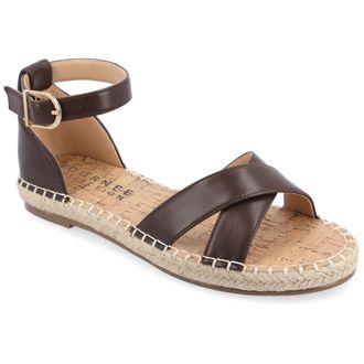 Journee Collection Women & apos;s Lyddia Medium and Wide Width Espadrille Sandals